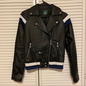 Vegan Leather Biker Jacket